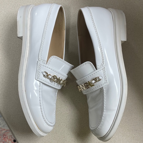 Women’s White Loafers - Picture 3 of 14
